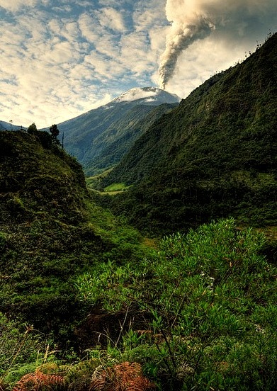 by Len Langevin on Flickr.Erupting Tungurahua Volcano in Ecuador.