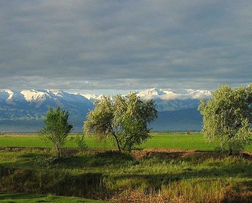 by neiljs on Flickr.Landscape in Central Asia with Kyrgyz Alatau Range in the background, Kyrgyzstan.