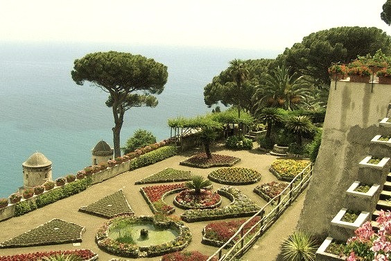 Villa Rufolo Gardens in Ravello, Campania, Italy