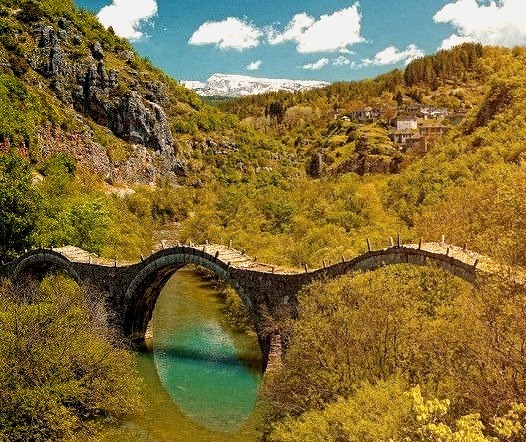 Ancient Stone Bridge, Zagori, Greece