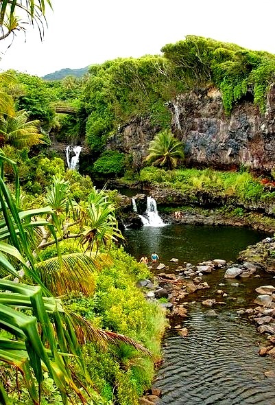 The Seven Sacred Pools in Haleakala National Park, Hawaii, USA