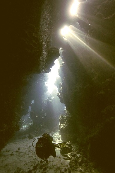 Exploring the underwater caves of the Red Sea, Egypt